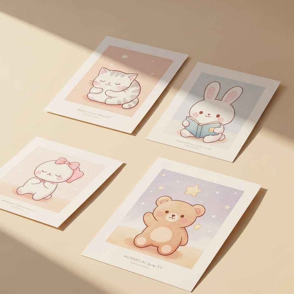 Chibi Art Print Trio